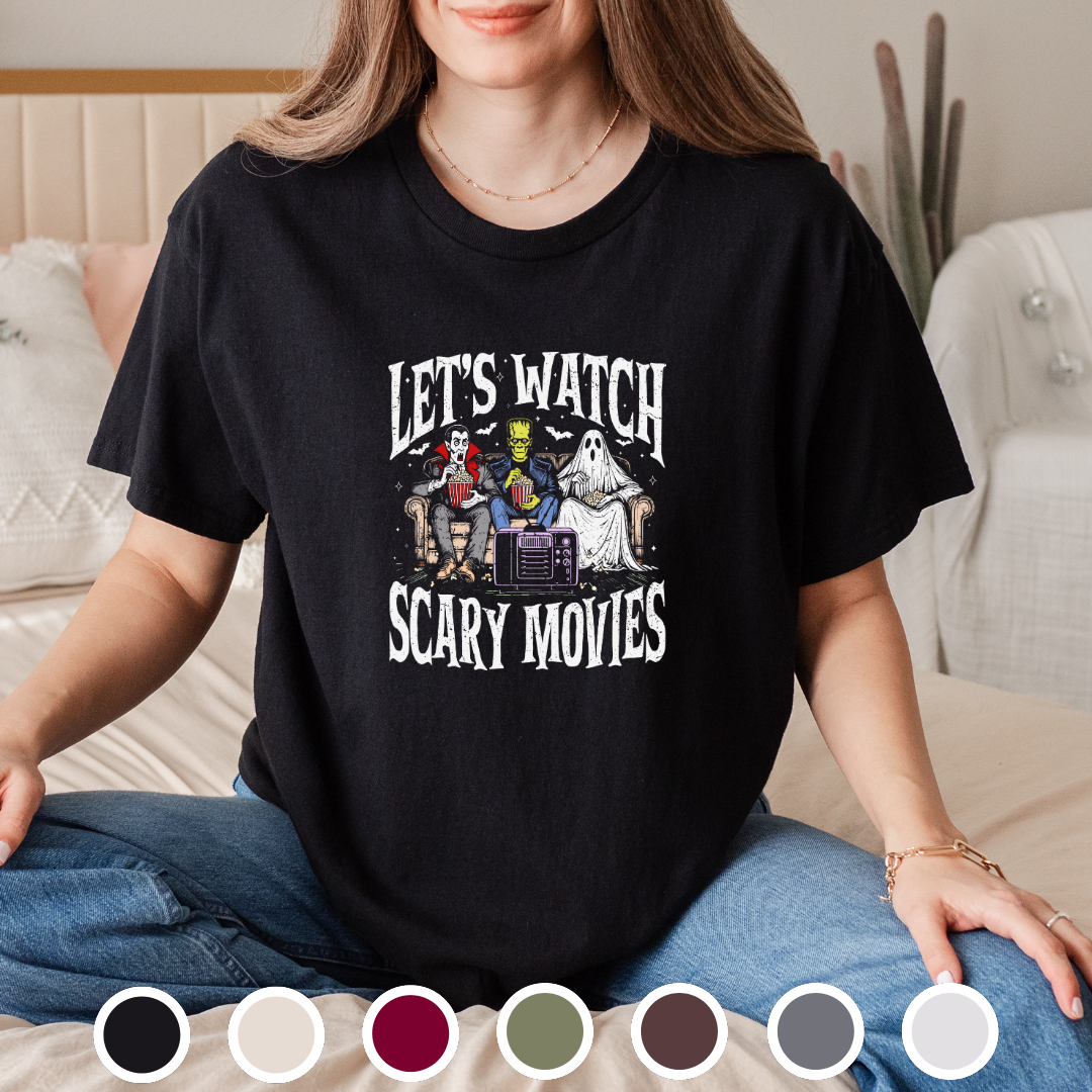 Lets Watch Scary Movies - Tee